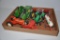 Flat of assorted farm toys - approx. 1/32 scale