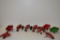 Flat of 1/32 scale Toy Tractors and Other Implements