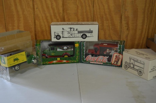 Flat of Die Cast toy banks