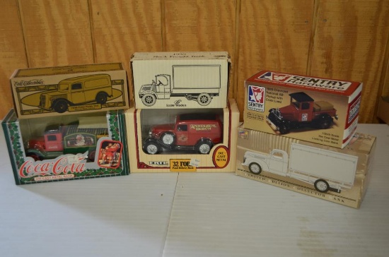 Flat of Die Cast toy banks