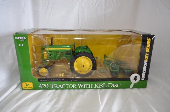 Ertl Britain's 1/16 scale Precision Key 420 Tractor with KBL Disc