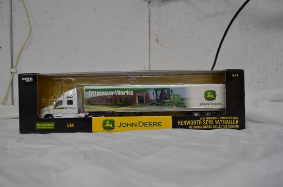 Ertl Britain's 1/64 scale John Deere 1/64 scale Kenworth semi w/trailer
