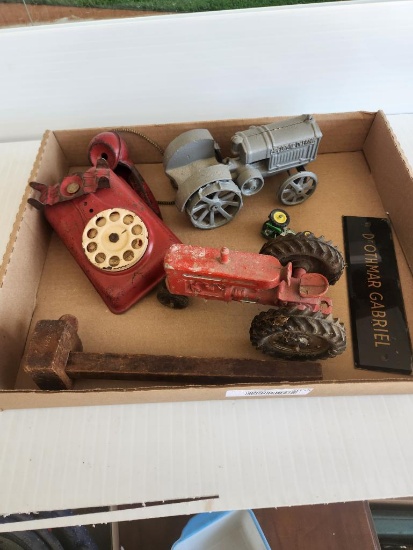 Flat of Misc. tractors & other items as pictured