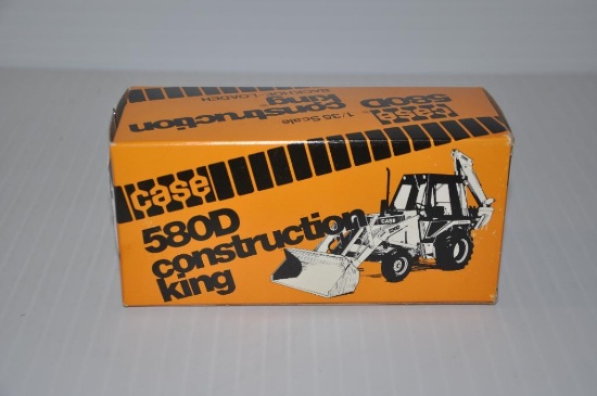 Case 580D 1/35 scale toy backhoe