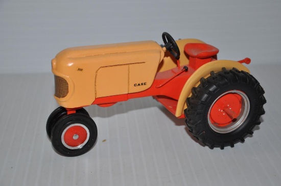 Case 300 wooden toy tractor, hand carved by Charles McLaughlin of Alpha, Illinois