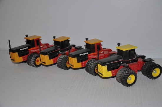 (4) Verstaile toy tractors - approx. 1/32 scale