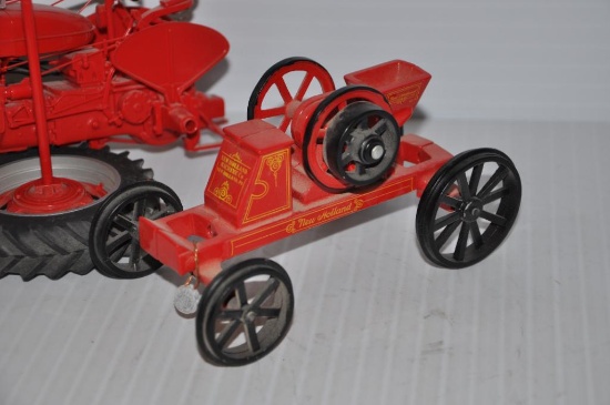 New Holland & Farmall toy tractors
