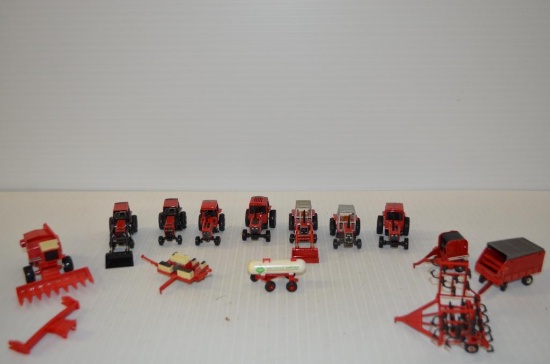 Flat of 1/64th Scale Farm Toys