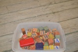 Vintage & rustic child's blocks