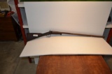 Antique black powder double powder shot gun