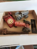 Flat of Misc. tractors & other items as pictured