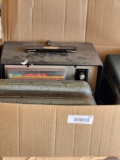 (3) Vintage carbon copy receipt holders out of old gas station & vintage tester