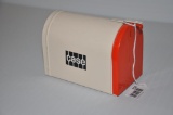 Small metal mailbox/piggy bank w/ Case logo