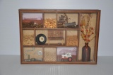 Shadow box display w/ farm items