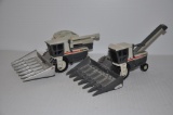 New Idea combine & earlage harvester toys - approx. 1/16 scale