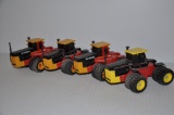 (4) Verstaile toy tractors - approx. 1/32 scale