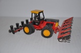 Versatile 276 toy tractor w/front mount cultivator & rear planter - approx. 1/32 scale