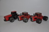(3) CIH & Massey Ferguson toy tractors - approx. 1/32 scale