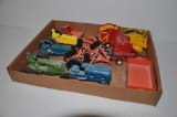 Flat of assorted farm toys - approx. 1/32 scale