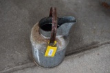 Antique galv. Oil can