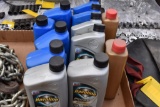 Flat of various motor oil as pictured