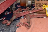 (2) Ratchet style chain binders