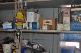 Large quantity of hardware, displays, tools, etc. WOODEN WORK BENCH STAYS WITH PROPERTY