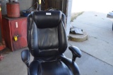 Leather office chair with some wear