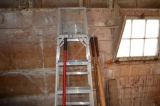6 ft. alum. Step ladder & long handled tools