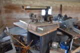 Large quantity of scrap as pictured includes radial arm saw parts