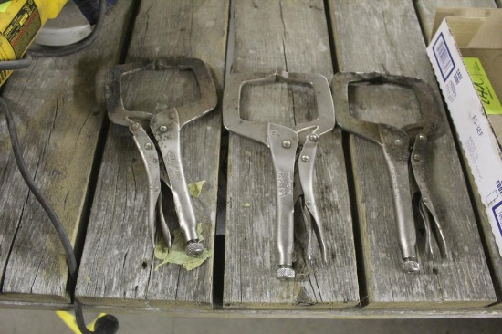 (3) Vice Grip Welding Clamps
