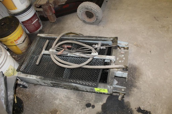 Roughneck Portable truck oil drain pan on wheels