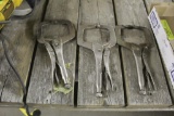 (3) Vice Grip Welding Clamps