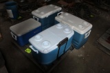 (4) Coleman Coolers