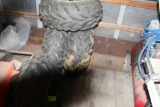 (4) AT25x11-10 ATV tires on rims