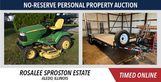 No-Reserve Personal Property Auction - Sproston