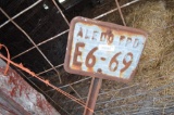 Vintage Eldo fire protection sign