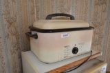 Older kitchen appliances & microwave cart