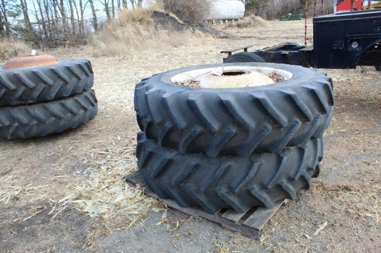 18.4R42 Hub Duals on 10 bolt rims