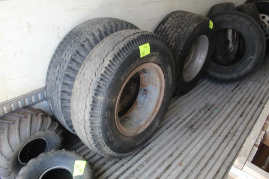 (2) 10.00-20 Tires on Steel Rims