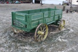 John Deere Wagon on steel wheels