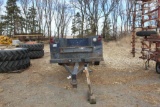 Shop built 7' service body on single axle trailer frame