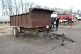 Shop built 10' Dump Trailer on single axle trailer frame