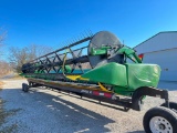 2013 John Deere 640FD 40' flex draper head