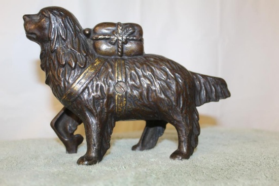Cast Iron Dog Bank