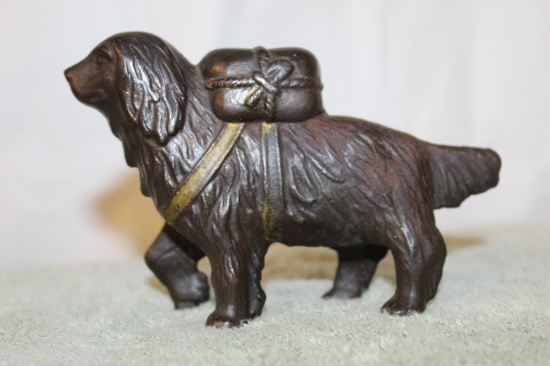Cast Iron Dog Bank
