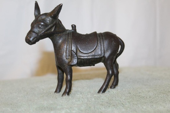 Cast Iron Donkey Bank