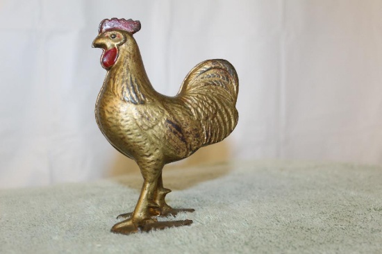 Cast Iron Rooster Bank