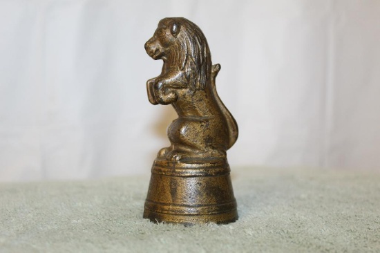 Cast Iron Lion on a Tub Bank