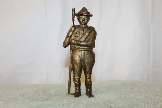 Cast Iron Boy Scout Bank